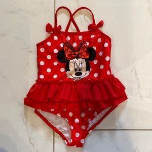 Minnie Mouse swimsuit and cover up
